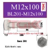Bu lông inox 201-M12x100
