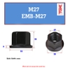 Đai ốc mặt bích-M27