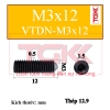 Vít trí đầu nhọn-M3x12