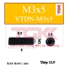 Vít trí đầu nhọn-M3x5