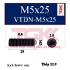 Vít trí đầu nhọn-M5x25