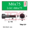 Bu lông lục giác chìm-M6x75