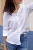 A301 Sơ mi PASTEL linen thêu tay thủ công