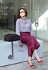 A312 Áo sơ mi  LUCIO linen pháp thêu tay thủ công