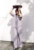 A320 Áo SIMPLE linen pháp xếp ly