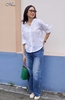 A301 Sơ mi PASTEL linen thêu tay thủ công