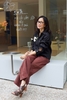 A311 Áo linen SILVER  thêu lan hồ điệp viền tay