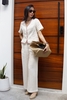 A251 Áo linen tay cộc phối viền AGNES