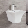 Chậu Lavabo Treo Tường Liền Chân LC01