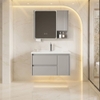 Bộ Tủ Chậu Lavabo Inox YS115C – Inox 304
