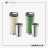 Bình Giữ Nhiệt Bằng Thép Không Gỉ Locknlock Hybrid Tumbler Set 420Mlx1/190Mlx4 - 2 Màu (Màu Be, Màu Xanh Lá) - LHC4303