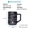 Cốc giữ nhiệt Elemental Summit 470ml - Đen camo