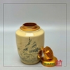 Quà tặng VIP - 💎 Hũ Đựng Trà Thuận Buồm Xuôi Gió Vẽ Vàng 24K