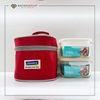Bộ túi giữ nhiệt và hộp thủy tinh 490ml * 2