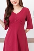 Váy đầm nữ dài tay mặc nhà cao cấp Freedy - VD1201