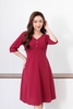 Váy đầm nữ dài tay mặc nhà cao cấp Freedy - VD1201