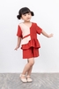 Bộ bé gái ngắn tay cách điệu Freedy - KBN1207