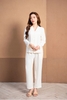 Bộ pijama dài tay nữ lụa Nhật cao cấp - WBD2216
