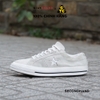 [2hand] Giày Thể Thao CONVERSE ONE STAR VINTAGE SUEDE LOW TOP IN WHITE MOMOCHROME 161577C CŨ CHÍNH HÃNG