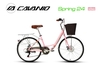 Xe đạp Mini CAVANIO Spring 24: Khung Nhôm, Group SHIMANO MicroShift 7 tốc độ, Lốp KENDA 24x1 3/8