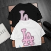 ao-thun-mlb-los-angeles-pink