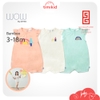 Set 3 bodysuit sợi tre cho bé gái Wow by OETEO