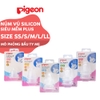 Núm ty cổ rộng silicone siêu mềm Pigeon Plus vỉ 2 Cái - Timikid Store