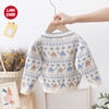 Áo Khoác Len Cardigan Tay Dài Mềm Mại Thoải Mái Giữ Ấm Cho Bé, Phối Họa Tiết Phong Cách Hàn Quốc - Link Card