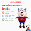 Gấu Bông WOLFOO Bản Quyền Chính Hãng - Chất Liệu Cao Cấp, Không Bị Rụng Lông Bông, An Toàn Cho Bé