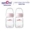 Bộ Hai Bình Trữ Sữa Cổ Rộng PP Spectra 160ml - Chính hãng Hàn Quốc
