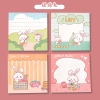 Giấy Nhớ Vuông 80*80 mm, Giấy Ghi Chú Hoạ Tiết Dễ Thương Dán Được Sticky Notes Tập 50 Tờ