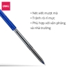Bút bi dầu ngòi 0.5mm Deli bộ 3 chiếc nét viết đều chất lượng cao phù hợp học sinh văn phòng