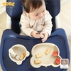 Thìa Dĩa, Bát, Khay Ăn Dặm Chống Lật TOBE Hình Hổ Chất Liệu Eco Silicone cao cấp, không mùi, an toàn cho bé