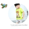 Đồ bộ thun ngắn tay cho bé trai Link Card - Timikid