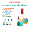 Cọ Bình Sữa 360° 4 Chi Tiết Có Đế Cắm Hứng Nước Tiện Lợi Giúp Giữ Sạch Cọ Luôn Khô Ráo, An Toàn