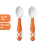 Bộ thìa dĩa ăn dặm uốn cong Hogokids cho bé tập xúc (kèm hộp đựng)