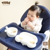 Thìa Dĩa, Bát, Khay Ăn Dặm Chống Lật TOBE Hình Hổ Chất Liệu Eco Silicone cao cấp, không mùi, an toàn cho bé