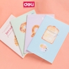 Sổ ghi chép khâu gáy A5 hình bánh ngọt Deli 40 trang màu lựa chọn- vở viết học sinh giấy chống lóa mắt