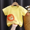 Áo Thun Cộc Tay Cho Bé Trai, Bé Gái Link Card i040 Chất Cotton Mềm Mịn, Thoáng Khí - Timikid