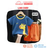 Bộ Thun Cộc Tay Cho Bé Trai Link Card K067 Cotton Mềm Mịn, Thoáng Khí - Bộ Thun Cho Bé Từ 6m-4y - Timikid