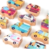 Đồ chơi xâu hạt giao thông Goryeo Baby bằng gỗ (Xếp hình thành phố)