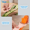 Nạo Rau, Củ, Quả 2 in 1 Hogokids Chế Biến Đồ Ăn Dặm Cho Bé Lưỡi Kép Inox 304 Không Gỉ, Sắc, Bền