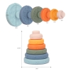 Đồ chơi tháp xếp chồng 6 vòng tròn cầu vồng - Timikid Store