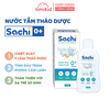Nước Tắm Gội Thảo Dược SACHI 250ml - Phòng Ho Cảm, Rôm Sẩy, Ngừa Muỗi, Dịu Mát Da, An Toàn Cho Bé Từ 0m