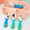 Set thìa dĩa ăn dặm Peanuts inox 304 cao cấp cho bé - Hàng Nhập khẩu - Timikid Store