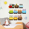 Tranh Decal Dán Tường Đoàn Tàu Chữ Số - Động Vật Cho Bé Yêu