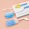 Bộ Cọ Rửa Bình Sữa 5 chi tiết, tay xoay hai chiều giữ vệ sinh bình sữa cho bé