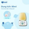Bình Sữa Inochi AOI Flora Đa Sắc PPSU Cao Cấp Dung Tích 80ml/180ml/280ml Chống Đầy Hơi, Được Chọn Núm