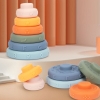 Đồ chơi tháp xếp chồng 6 vòng tròn cầu vồng - Timikid Store