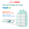 Nút Bịt Ổ Điện Thông Minh Phù Hợp Mọi Loại Ổ Cắm, Vỉ Hình Gấu Dễ Thương, Nhựa ABS An Toàn Cho Bé Set 8 chiếc